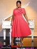 AOMEIDRESS Wedding Guest Dresses Classy Church Dresses for Woman 2025 WatermelonRed / S