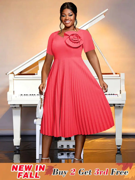 AOMEIDRESS Wedding Guest Dresses Classy Church Dresses for Woman 2025 WatermelonRed / S