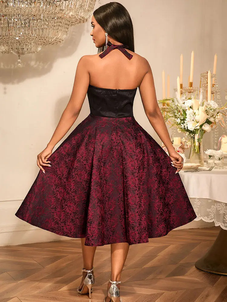 AOMEIDRESS Wedding Guest Dresses Classy Strapless Rose Dinner Party