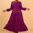 AOMEIDRESS Wedding Guest Dresses for Big Tummy Chiffon Pleated S / Purple