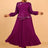 AOMEIDRESS Wedding Guest Dresses for Big Tummy Chiffon Pleated S / Purple