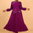 AOMEIDRESS Wedding Guest Dresses for Big Tummy Chiffon Pleated S / Purple
