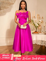 AOMEIDRESS Wedding Guests Dresses Evening Luxury Dress 2025 Appliques Rose / S