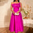 AOMEIDRESS Wedding Guests Dresses Evening Luxury Dress 2025 Appliques Rose / S