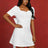 AOMEIDRESS Wedding Short White Dress Backless Bow A Line Mini Dress White / S