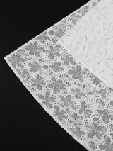 AOMEIDRESS White A Line Lace Dress with Stand Collar Flare Sleeves