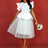 AOMEIDRESS White Bridal Shower Outfit A Line Midi tulle Dresses White / S