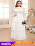 half high collar lace dresses for women