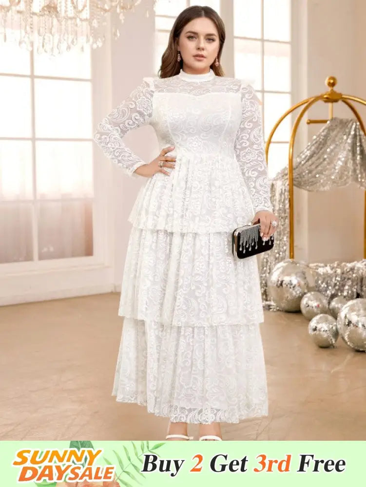 half high collar lace dresses for women