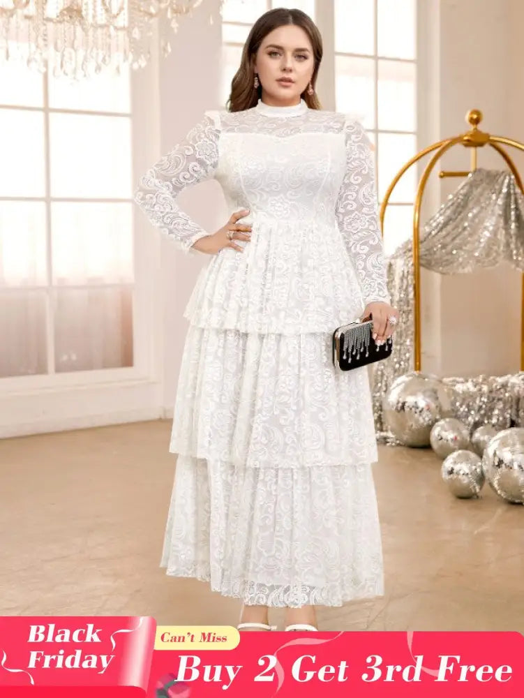 half high collar lace dresses for women