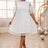 white loose lace dresses for women