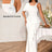 AOMEIDRESS White Maxi One Shoulder Beading Ruffles Bridal Shower Dress White / S