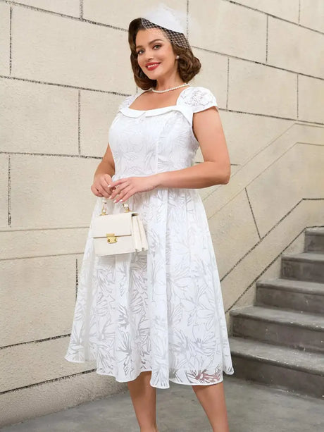 AOMEIDRESS Vintage 50s A Line Dress Sleeveless Retro Party Look

