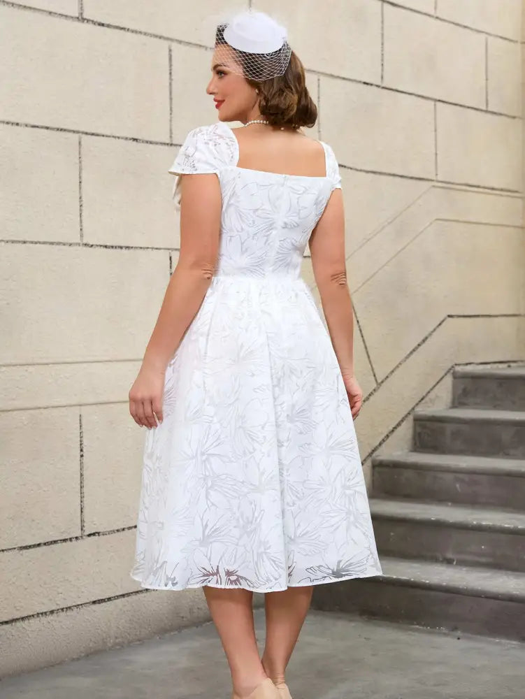 AOMEIDRESS 50s Style Prom Dress Sleeveless Fit and Flare Design


