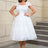 AOMEIDRESS White Sleeveless A Line Dress Vintage 50s Prom Style
