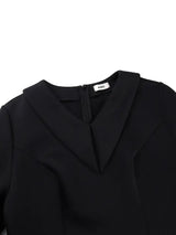 AOMEIDRESS A Line Dress Lantern Sleeves Turn Down Collar Party Gowens