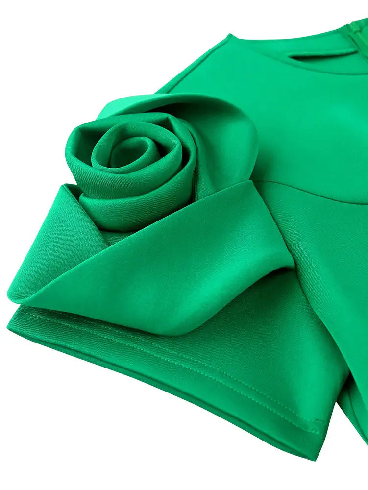 AOMEIDRESS Women Bodycon Mermaid Party Dresses Fishtail 3D Flower