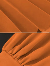 Gorgeous stand collar high waist dress prom dresses pleated