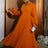 Elegant long sleeve maxi party dress pleated dress with sleeves