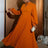 Elegant long sleeve maxi party dress pleated dress with sleeves