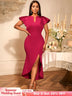AOMEIDRESS Women Elegant Dresses For Special Occasions Summer Wedding Wine / S