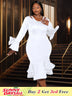 White Sexy Cut Out Sheath Dress