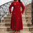 AOMEIDRESS Women Glitter Vintage Prom Party Dress Red / S