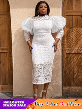 White Midi Dress is Perfect for Wedding, Honeymoon and Prom