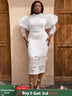 White Midi Dress is Perfect for Wedding, Honeymoon and Prom