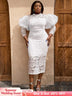 White Midi Dress is Perfect for Wedding, Honeymoon and Prom