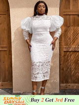 White Midi Dress is Perfect for Wedding, Honeymoon and Prom