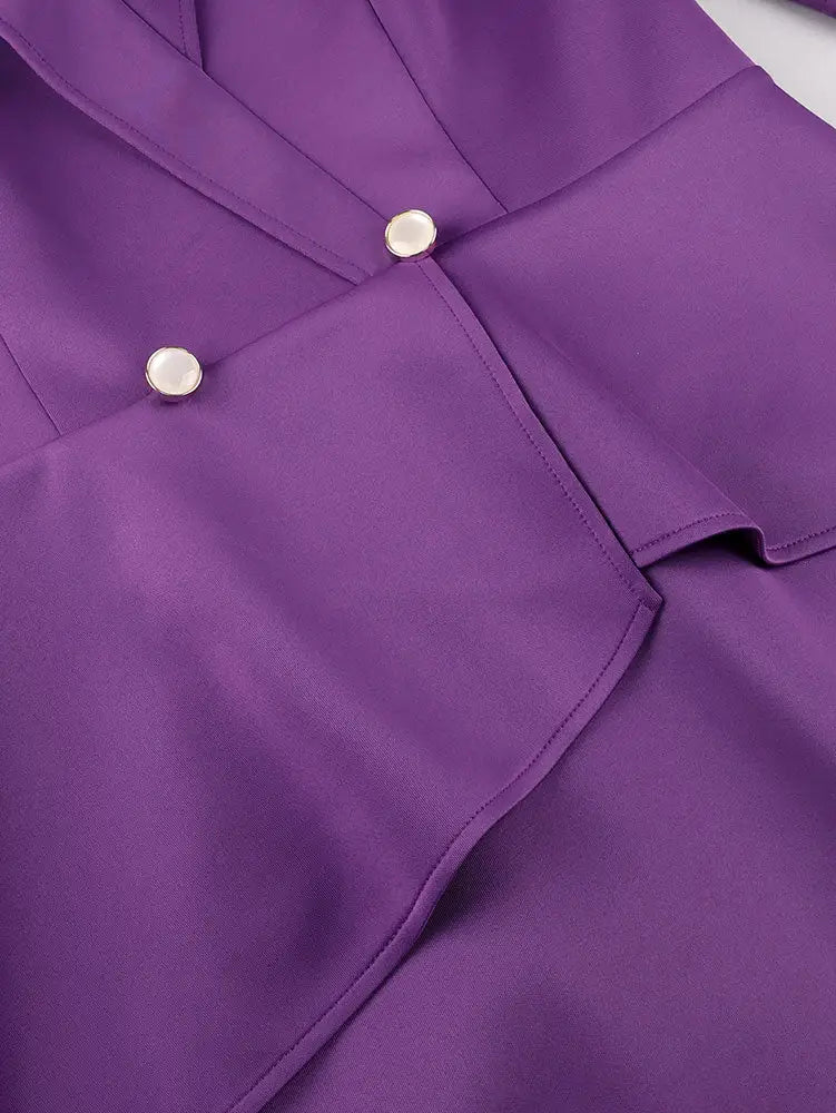 AOMEIDRESS Women Package Hip DressesPuff Sleeve Peplum Party Gowns