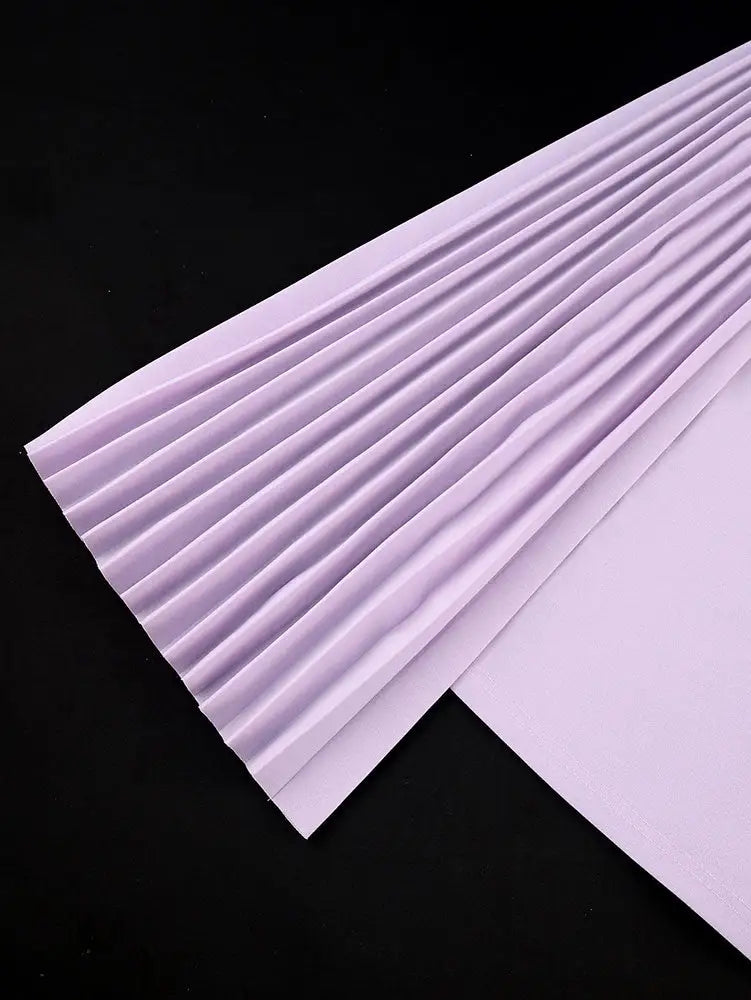 AOMEIDRESS Women Pleated Bodycon Dress Lantern Sleeve Party Clothing