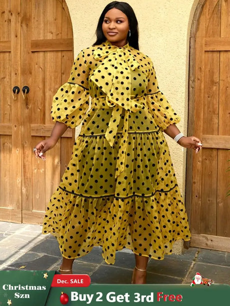 Plus size see through long dress for women