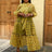 AOMEIDRESS Women Polka Dots Print Holiday Party Dresses Tulle A-line Dress Yellow / 1XL
