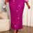 AOMEIDRESS Women Rose Sequin Bodycon Skirt Party Evening Wedding Gown - Rose / L