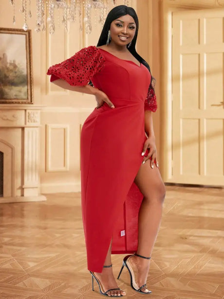 Front ruched bodycon formal dress for women
