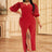 Red high slit and slim fit party dress