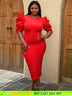 Plus Size AOMEI Dress is Slim Fit and Elegant, Making You Stand Out at Party