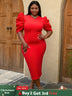Plus Size AOMEI Dress is Slim Fit and Elegant, Making You Stand Out at Party