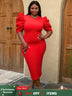 Plus Size AOMEI Dress is Slim Fit and Elegant, Making You Stand Out at Party