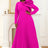 Long sleeve cocktail dresses for Ladies pleated maxi dress