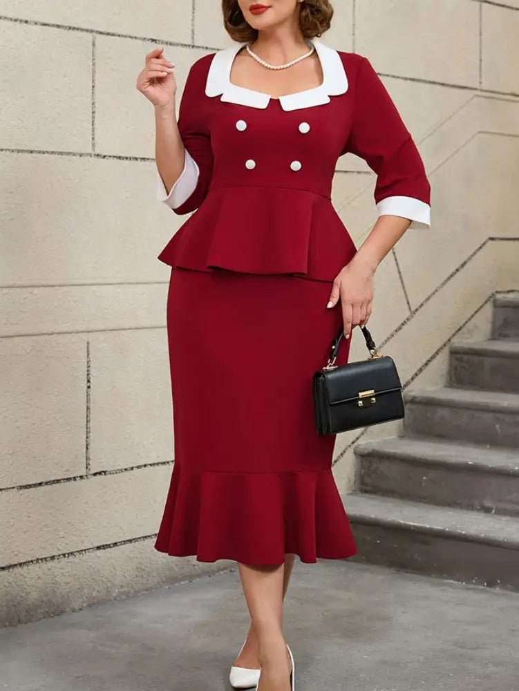 AOMEIDRESS Women’s Winter Office Wear Causal Business Dinner Outfit