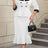 AOMEIDRESS Women’s Winter Office Wear Causal Business Dinner Outfit White / 0XL