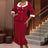 AOMEIDRESS Women’s Winter Office Wear Causal Business Dinner Outfit Wine / 0XL