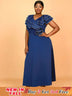 AOMEIDRESS Work Party Dress Grace Formal Dresses for Wedding Guests Navy / 0XL