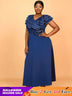 AOMEIDRESS Work Party Dress Grace Formal Dresses for Wedding Guests Navy / 0XL