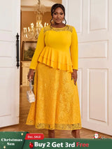 lace patchwork dresses for women