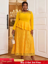 lace patchwork dresses for women