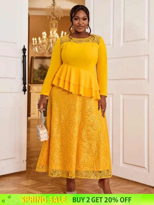 lace patchwork dresses for women